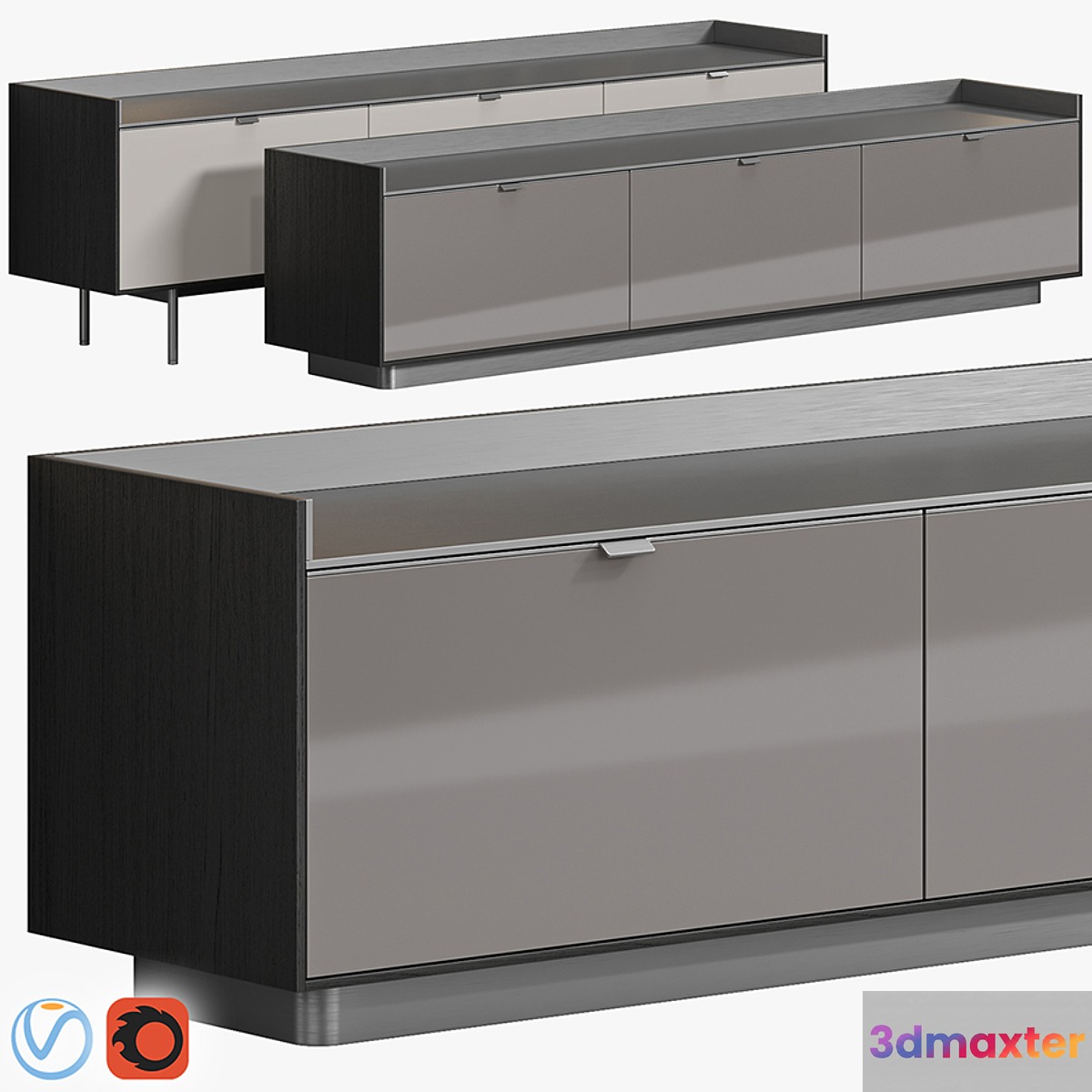 Minotti Darren Dining Sideboard 3D Max