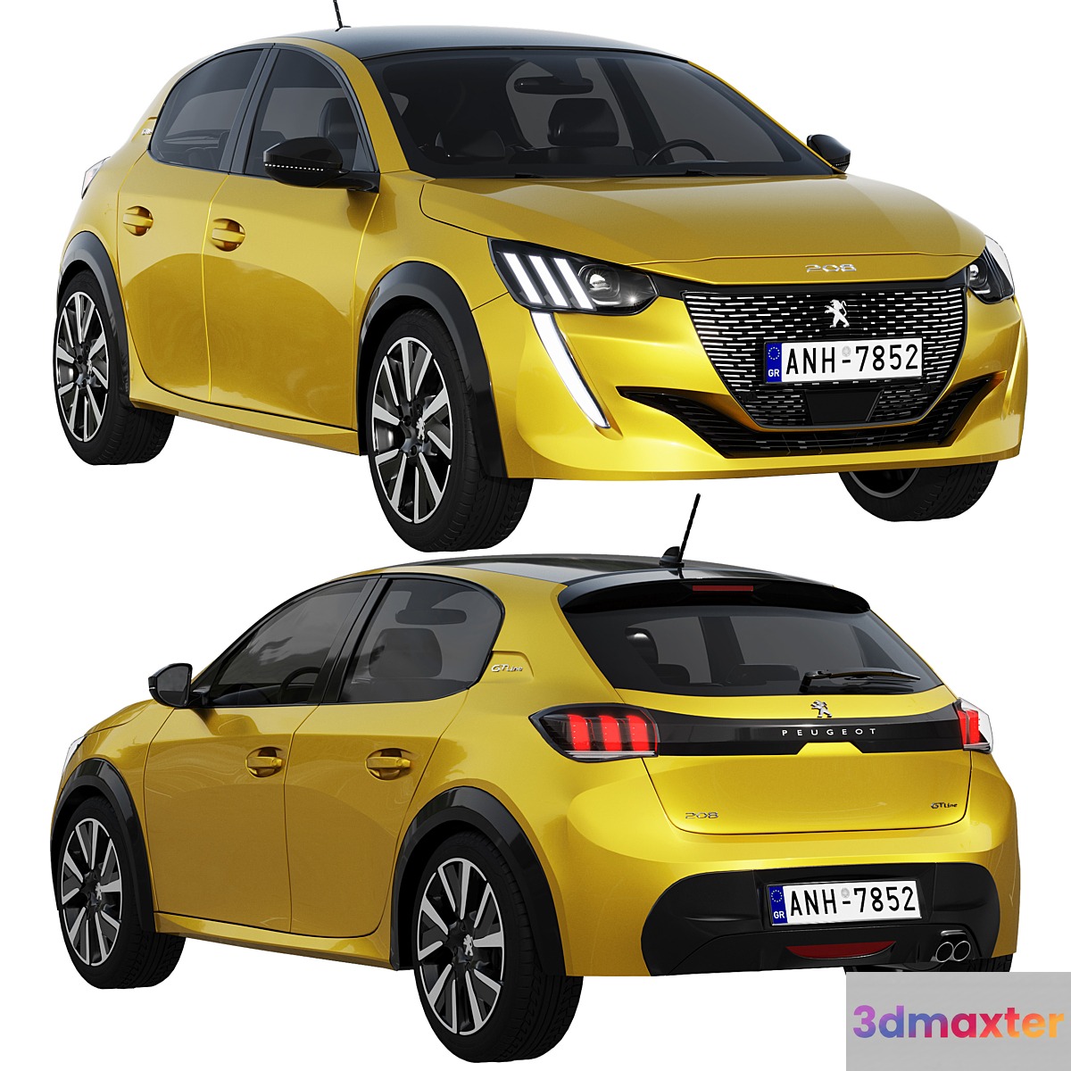Peugeot 208 2021 3D Max