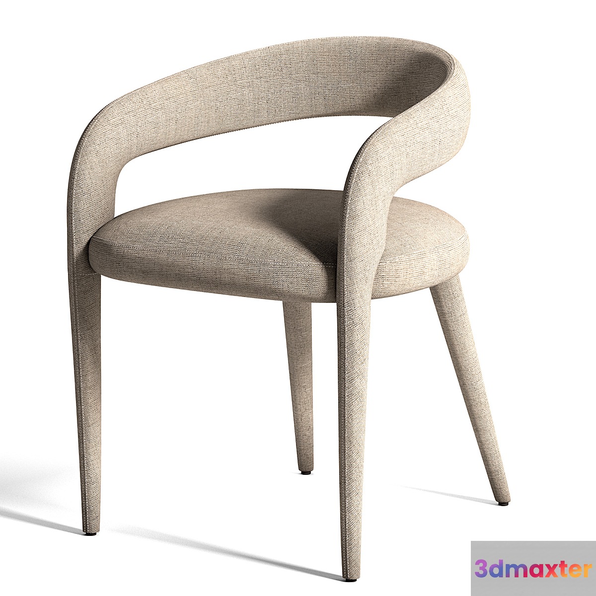 LISETTE GRAY DINING CHAIR 3D Max