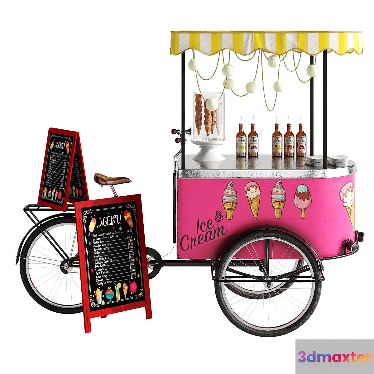 Ice cream bike 2 3D Max