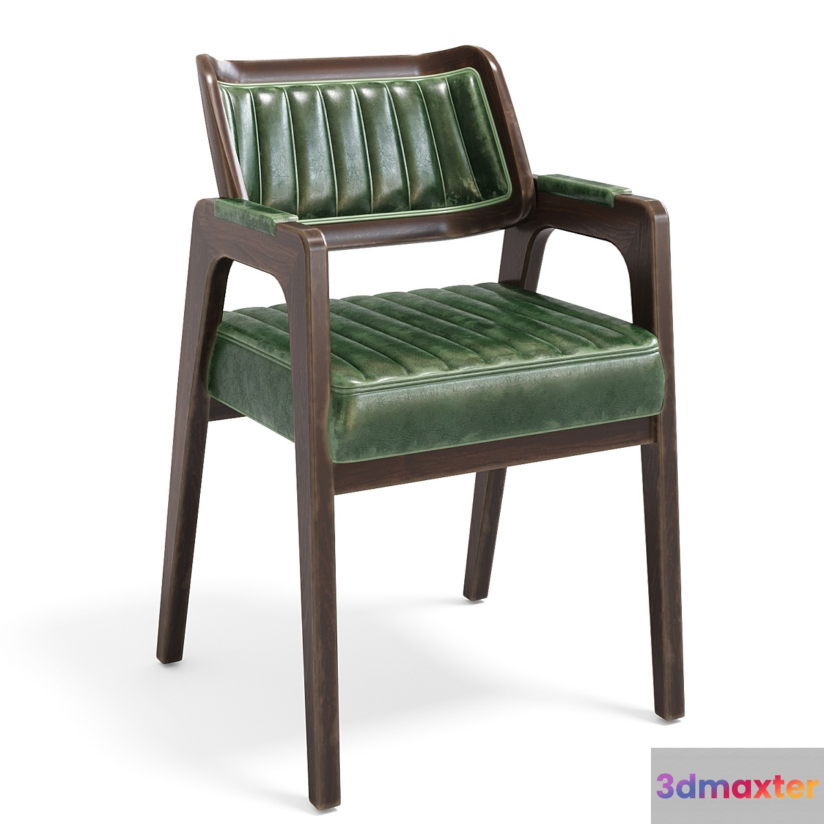 Aged chair Leta Notre Wicker with rattan back 3D Max