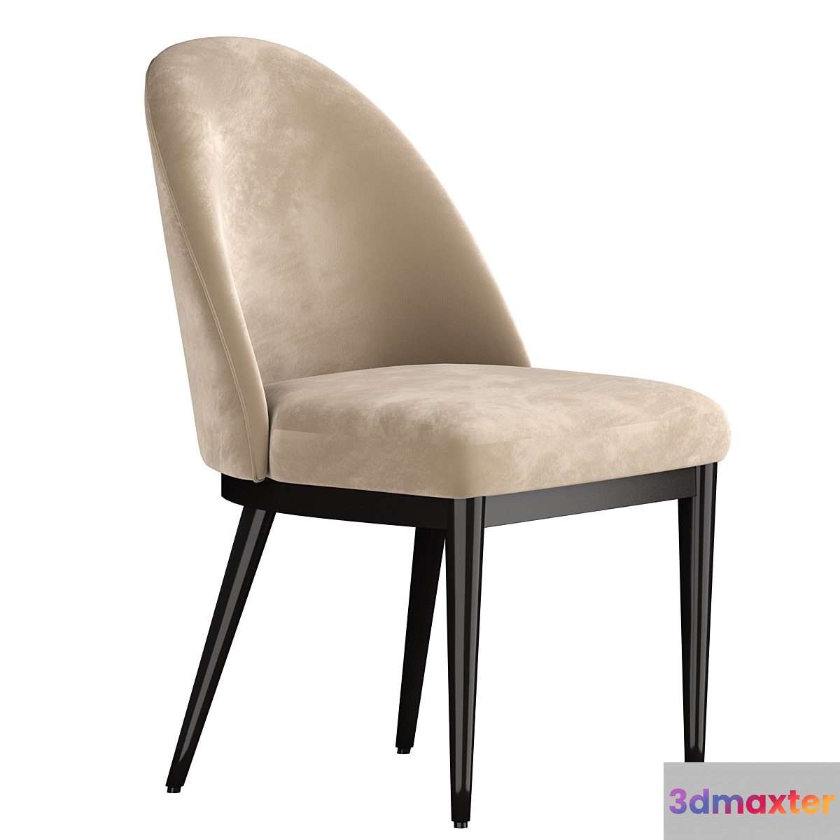Ana Navy Dining Chair 3D Max