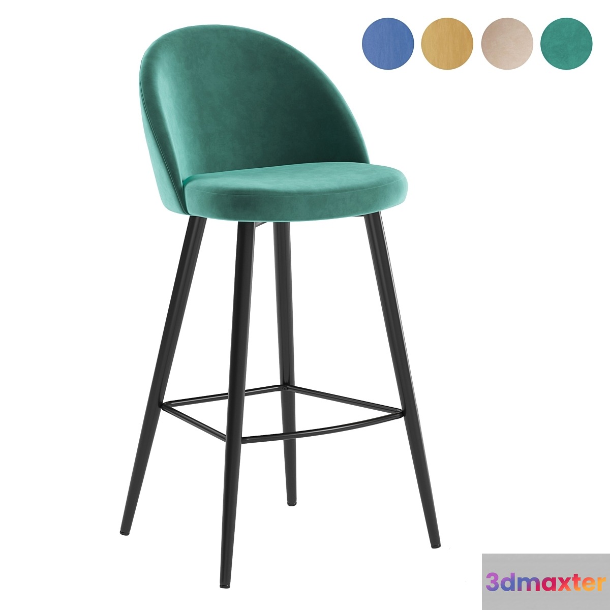 Harton barstool 3D Max