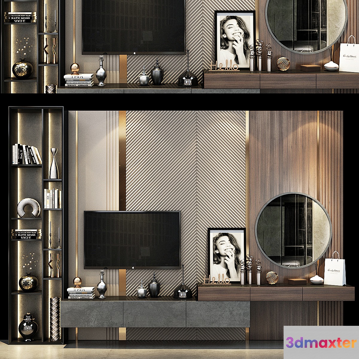 TV shelf 0376 3D Max
