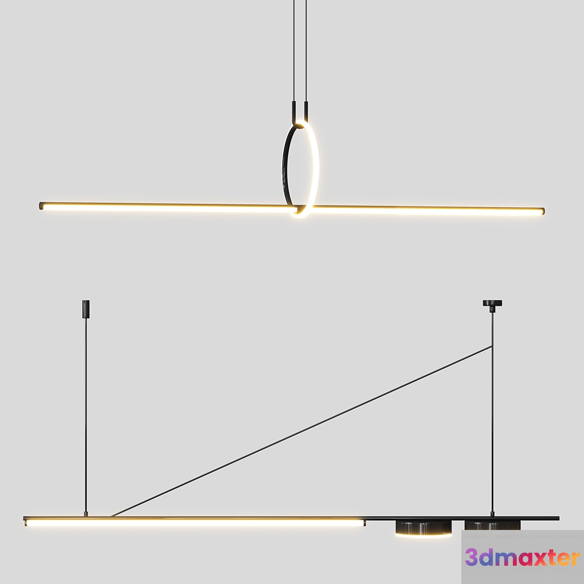 Led chandelier - No.2 3D Max