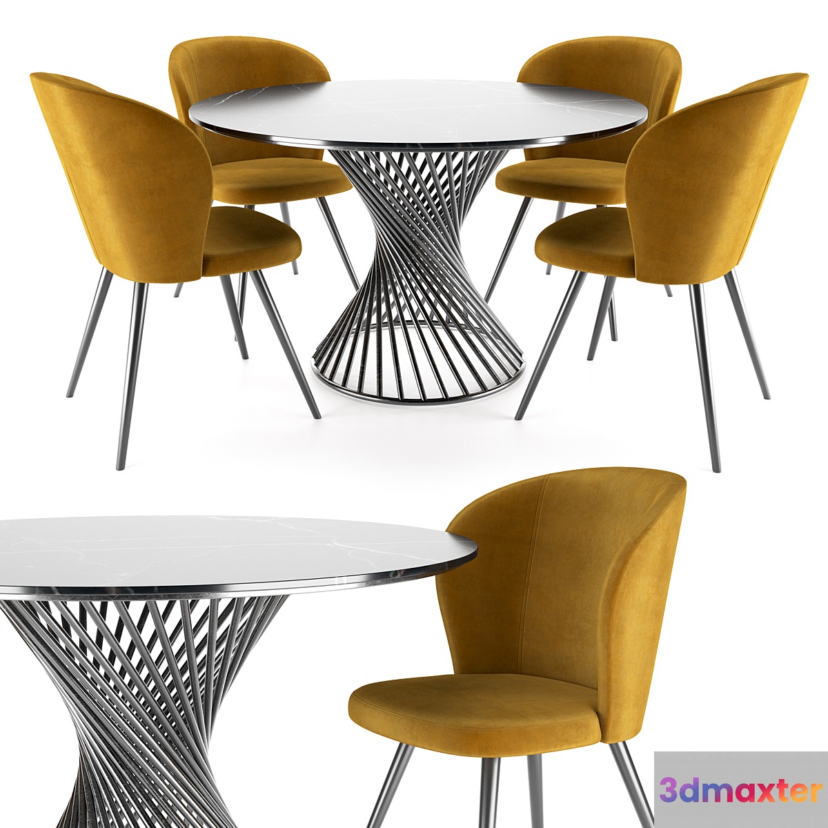 Odri chair and Tornado table