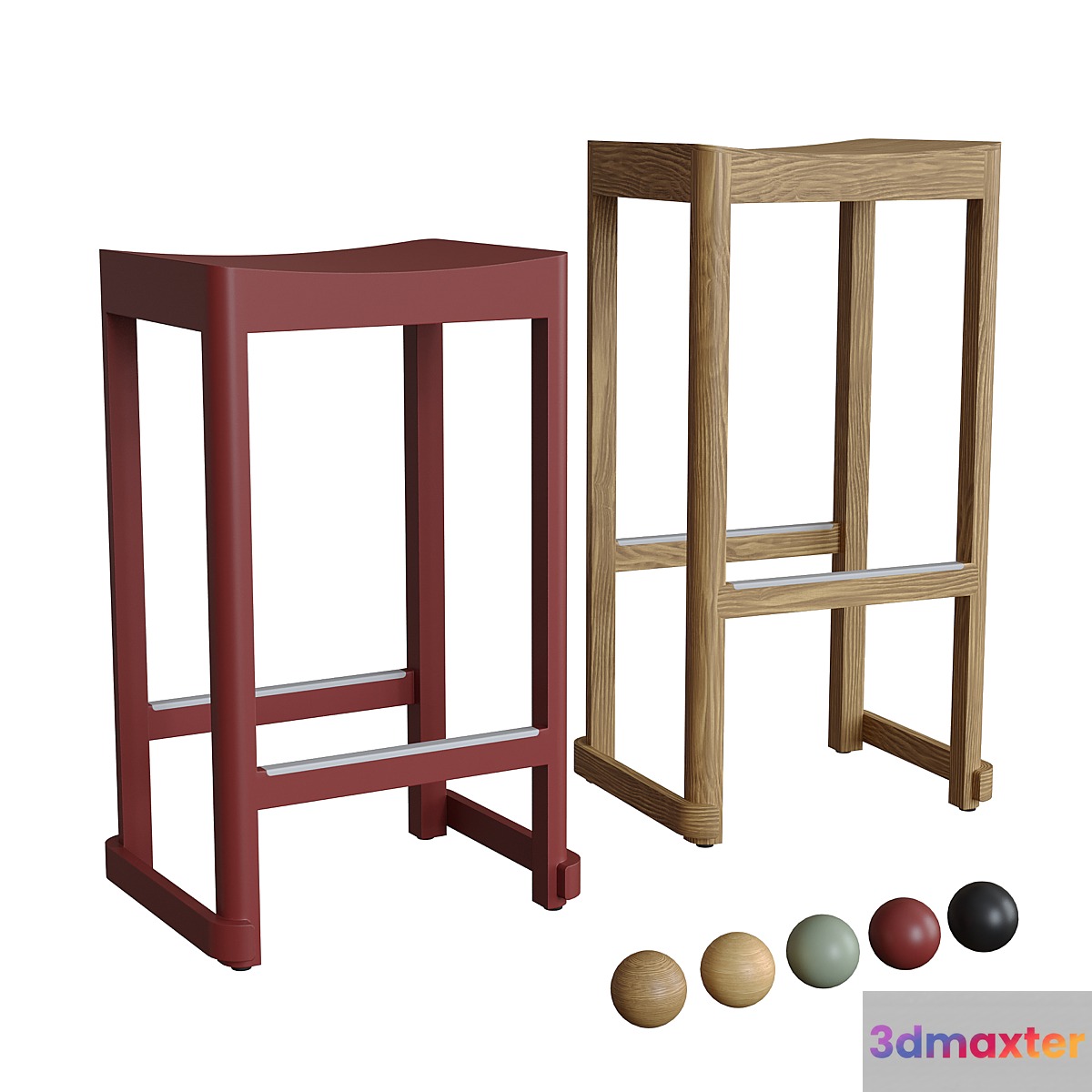 Bar stool Atelier 3D Max