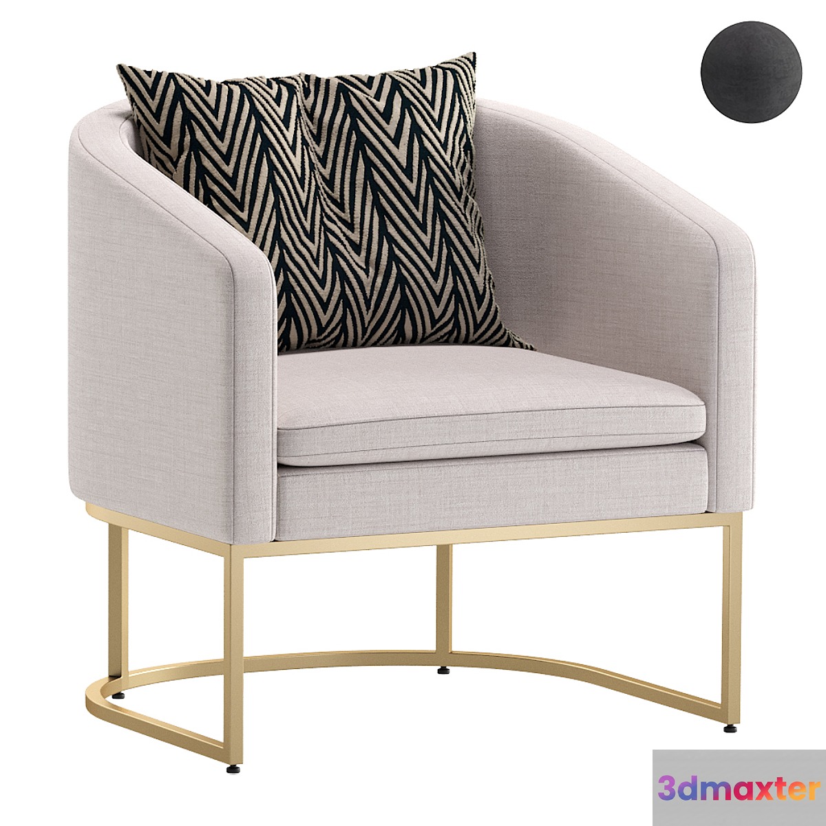 Armchair LEWIS Cazarina_Кресло ЛЬЮИС 3D Max