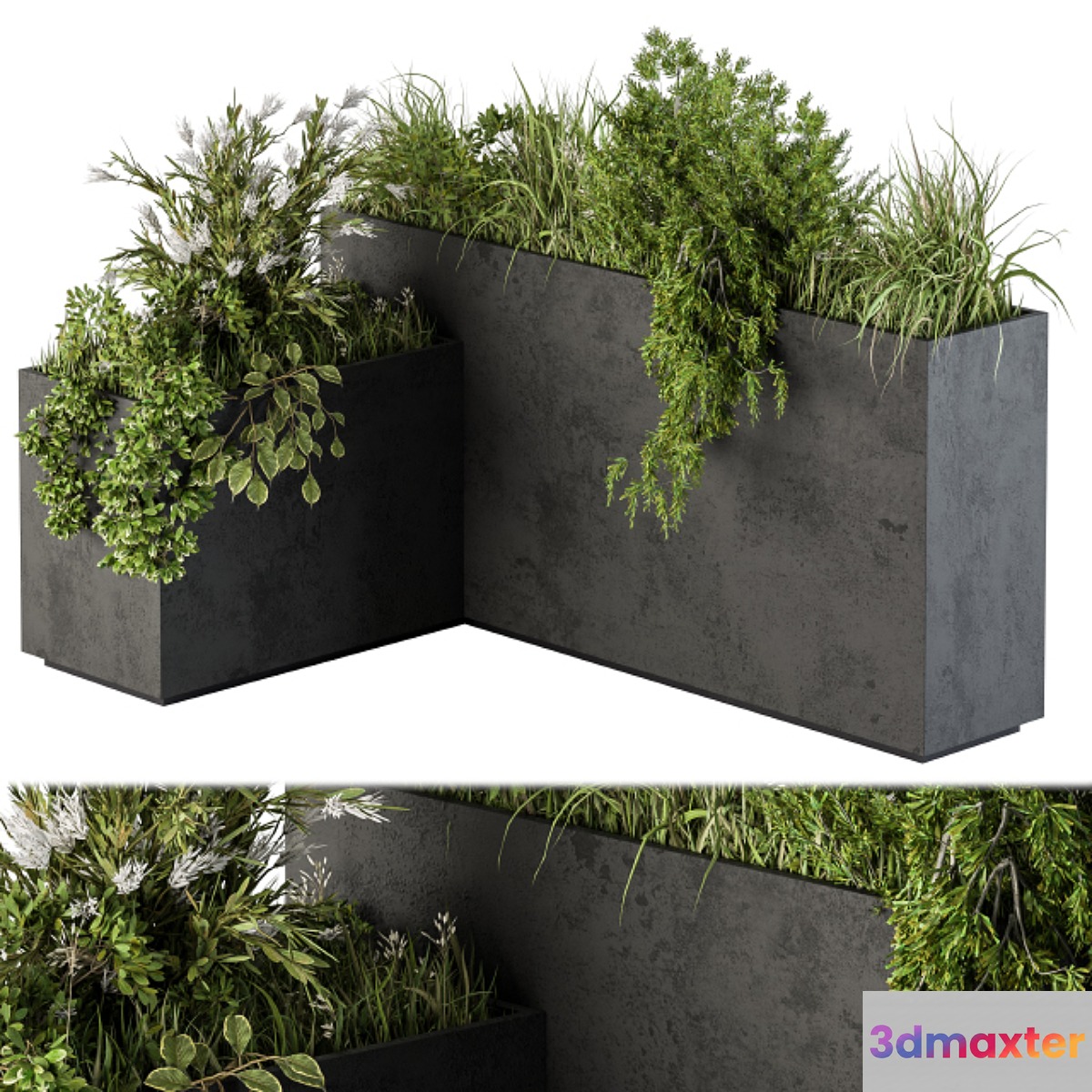 Outdoor Plant Set 248 - Plant L Type Box