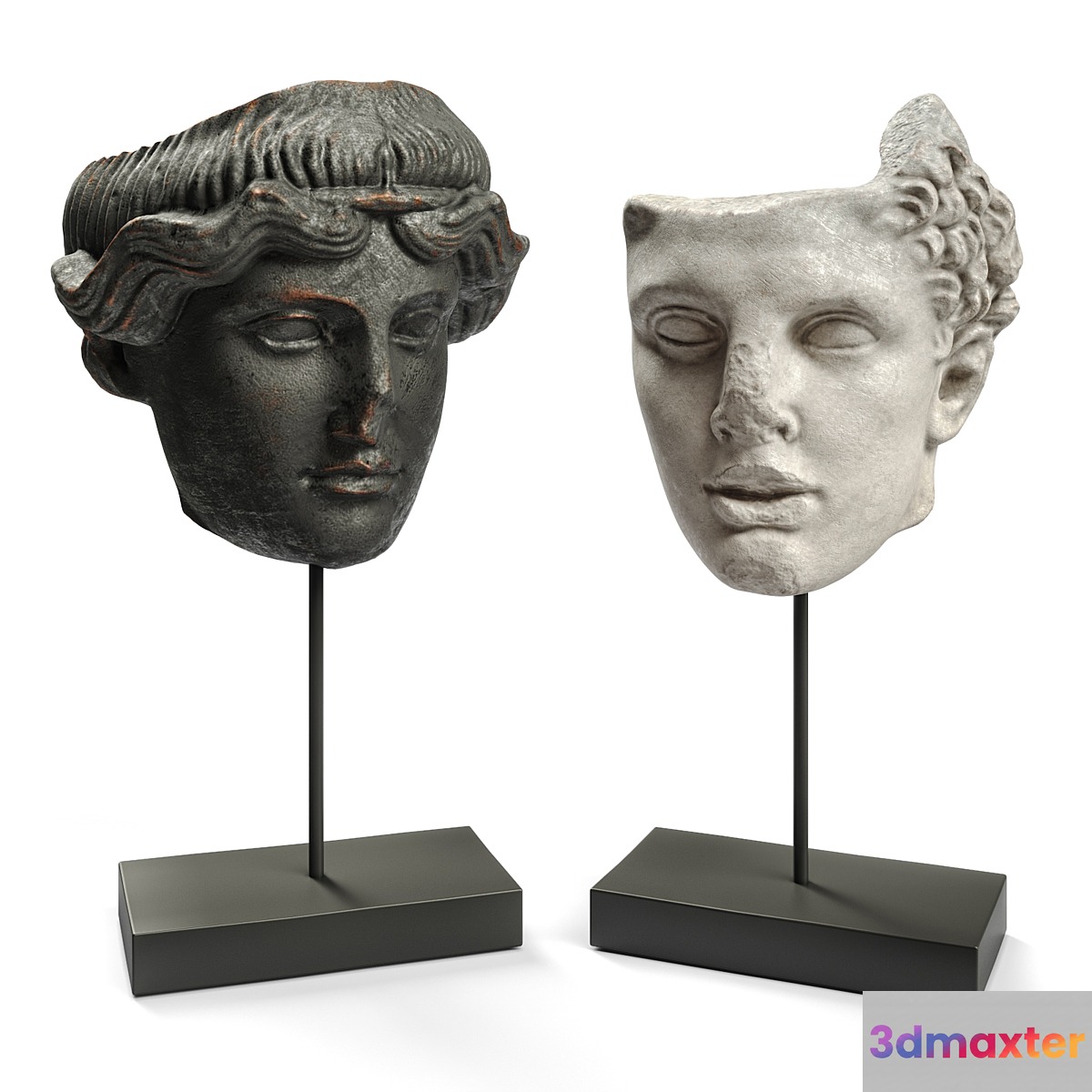 Hercules and Orpheus heads SCULPTURE