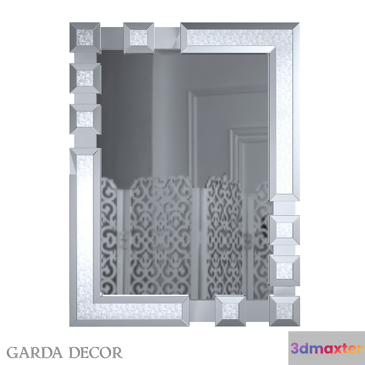 RECTANGULAR MIRROR IN ORIGINAL FRAME 50SX-6488 Garda Decor