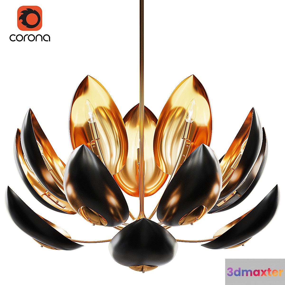 Lotus 16 Light Chandelier