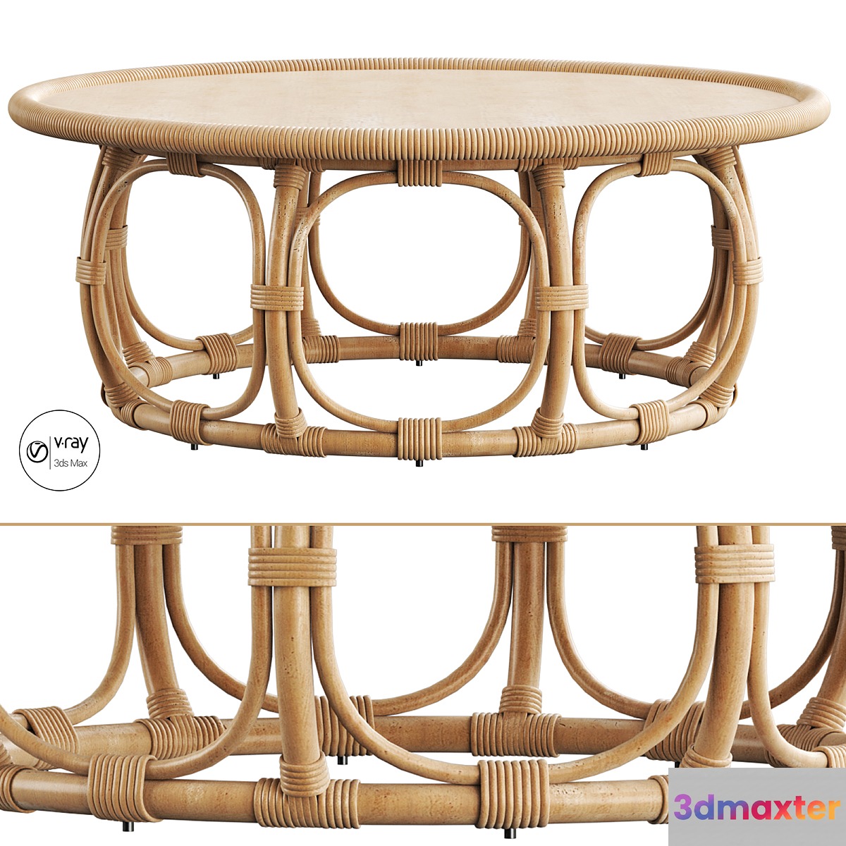 Anguilla Rattan Coffee Table - No.2
