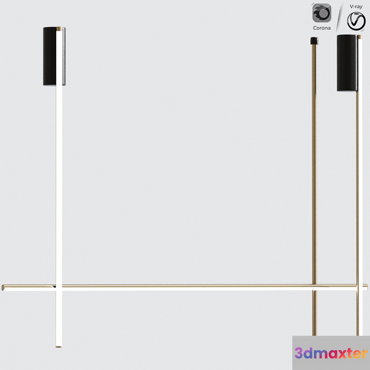 FLOS Coordinates C2 LED ceiling lamp Collection 3D Max