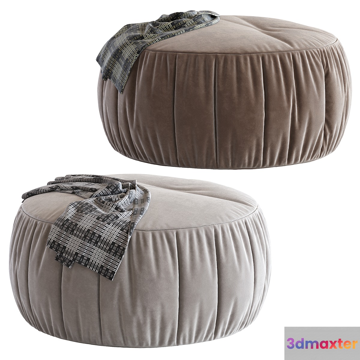 Pouf n12 3D Max