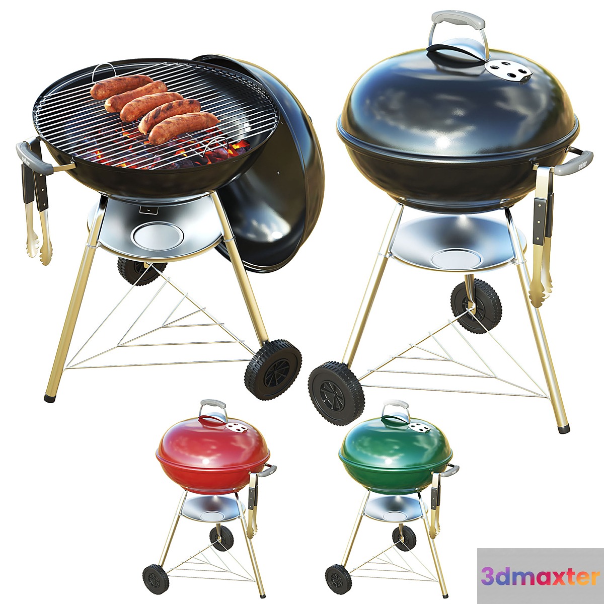 Portable Kettle BBQ Grill