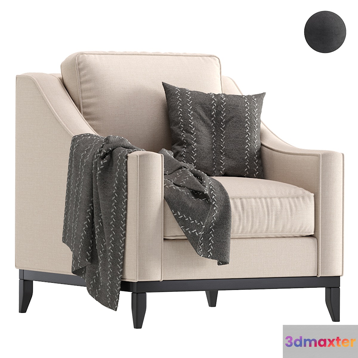 Armchair CORLEONE Cazarina_Кресло КОРЛЕОНЕ - No.2 3D Max