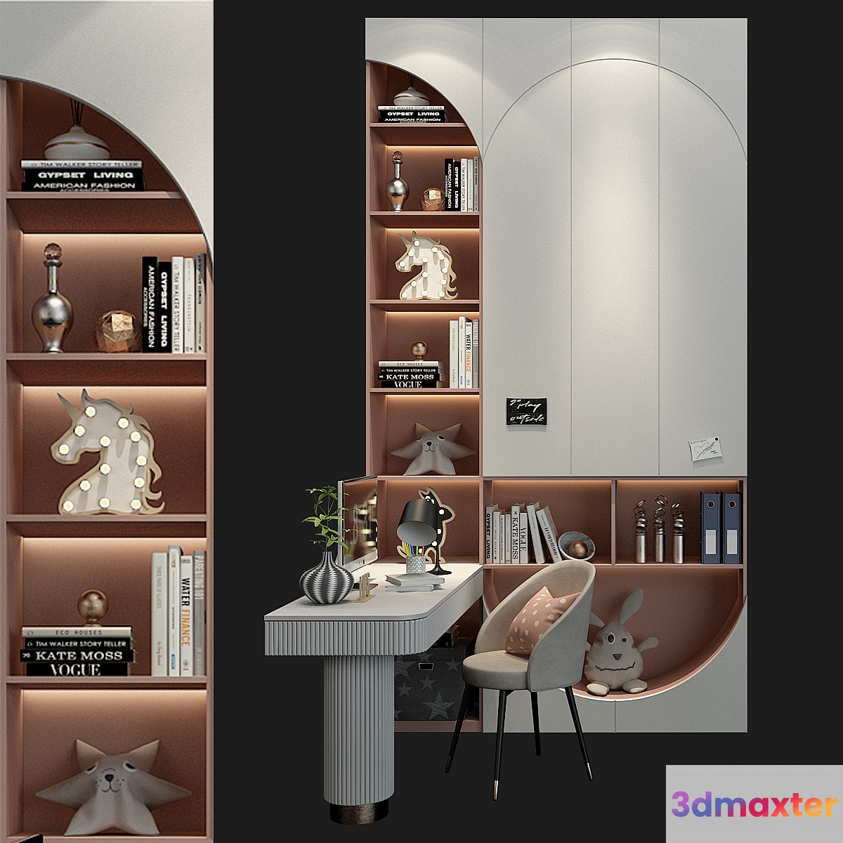 Office Furniture Set 379 3D Max
