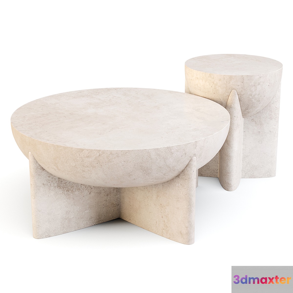 West Elm: Monti Lava Stone - Coffee and Side Table - No.2