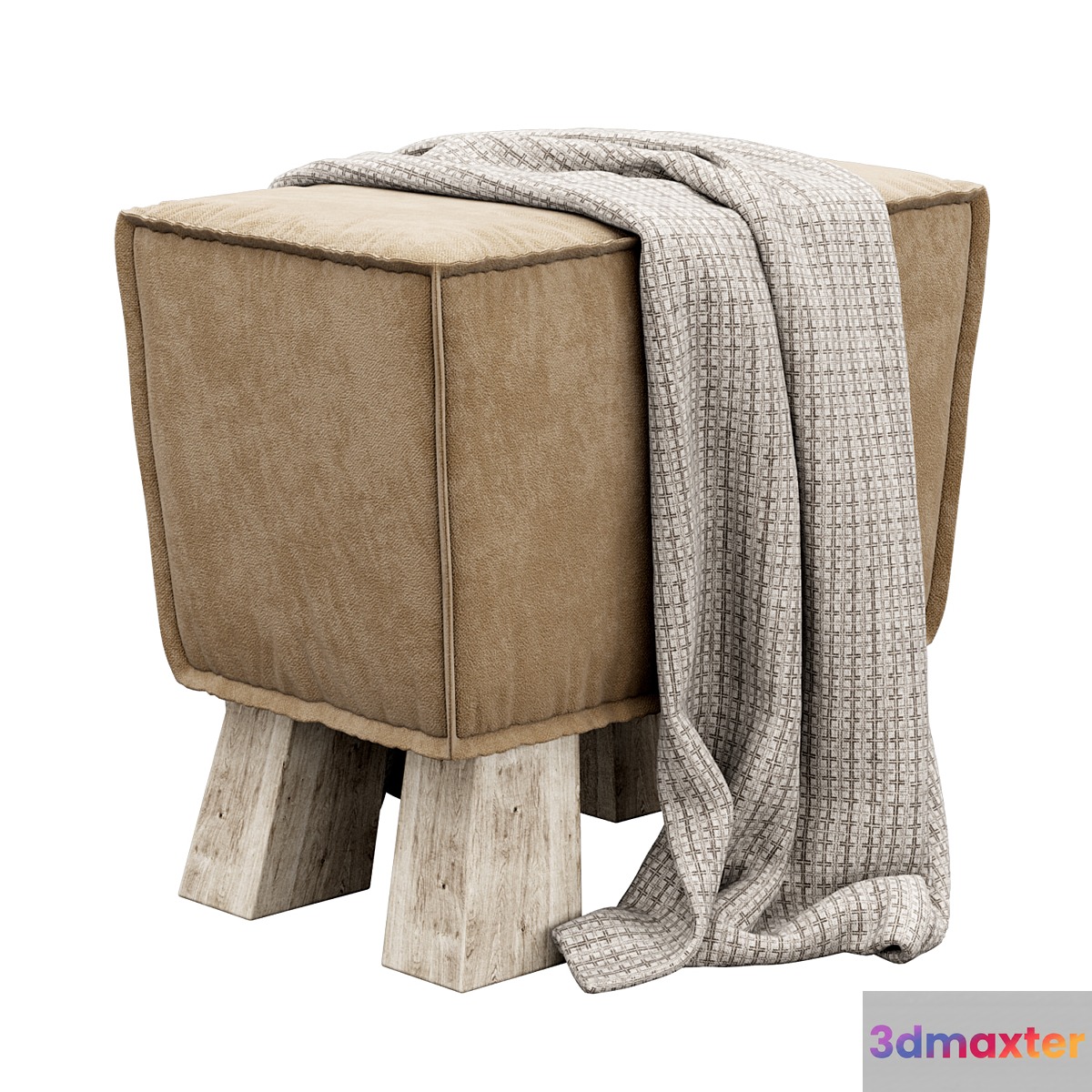 Carmela Cottage Ottoman by Union Rustic