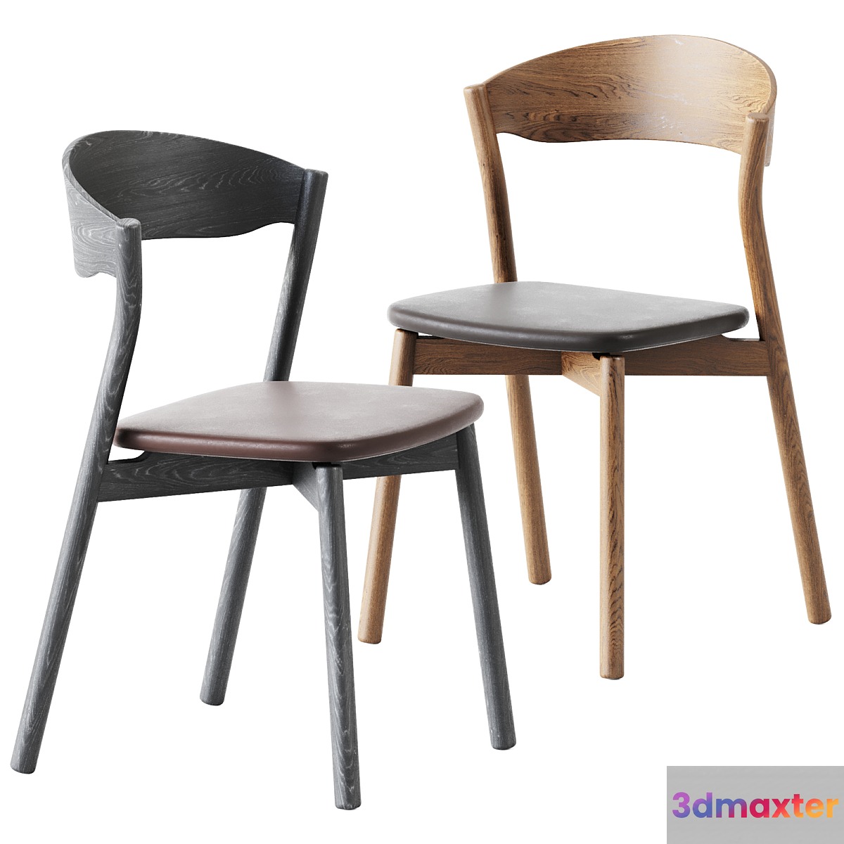 Wooden Chair Tube by Miniforms 3D Max