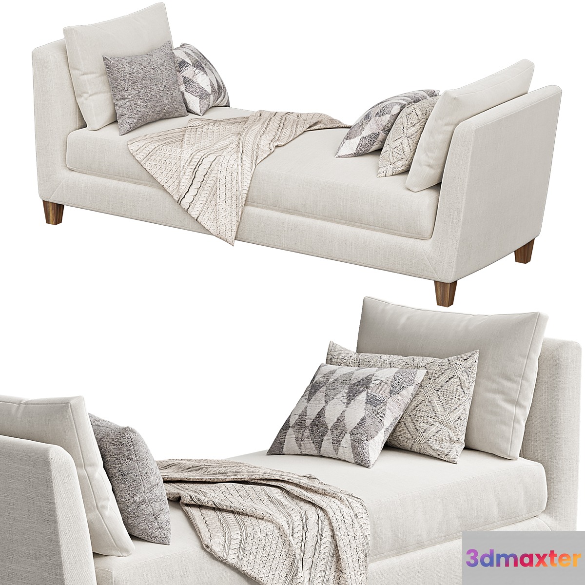 Crate & Barrel. Marlowe daybed 3D Max