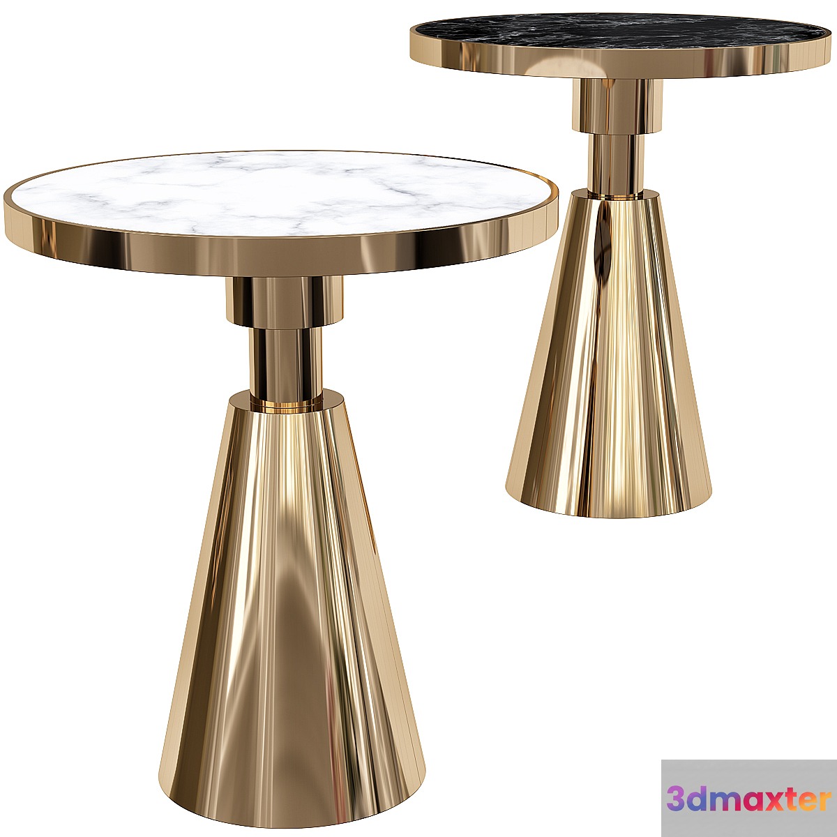 Designer Marble Side Table 3D Max