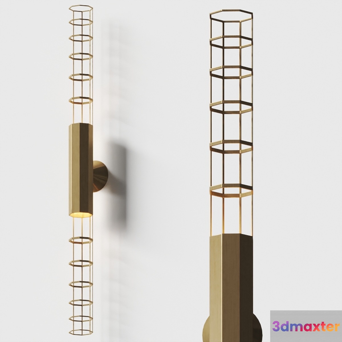 Hubble Palomar Wall Lamp Baxter 3D Max