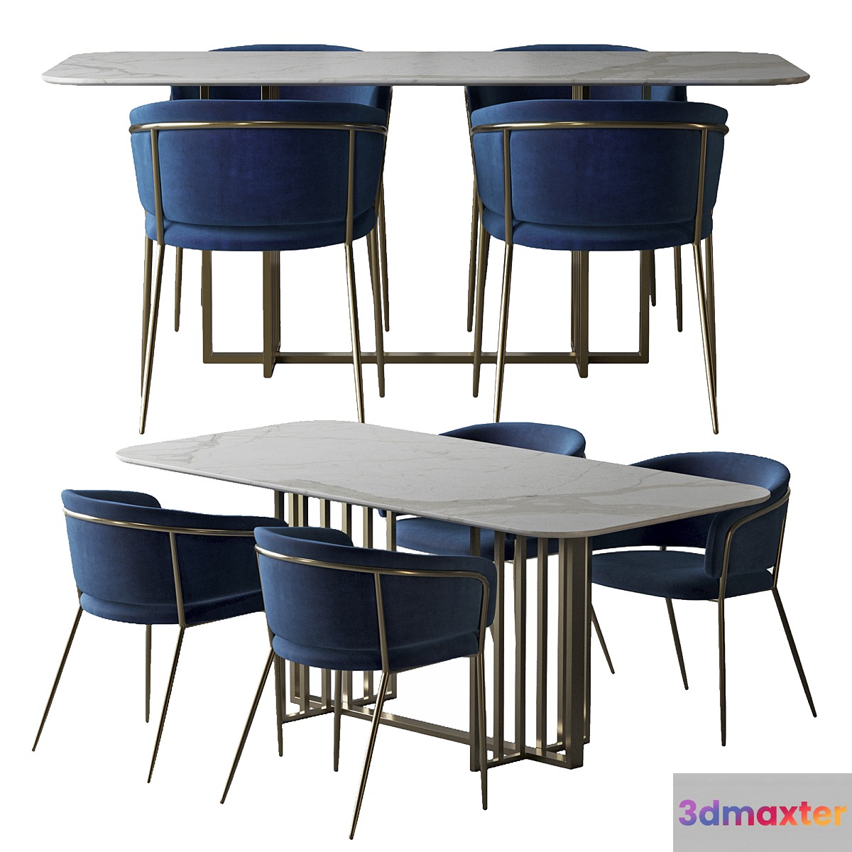 toon konnie dining set 3D Max