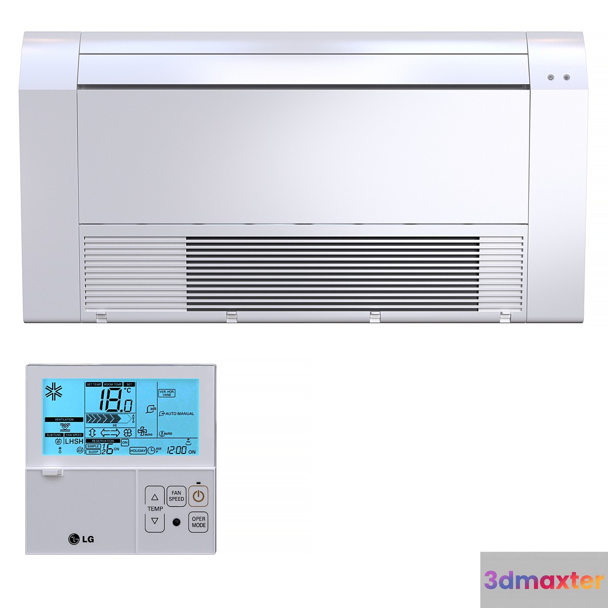 Conditioner LG MT09AH NU1R0 3D Max