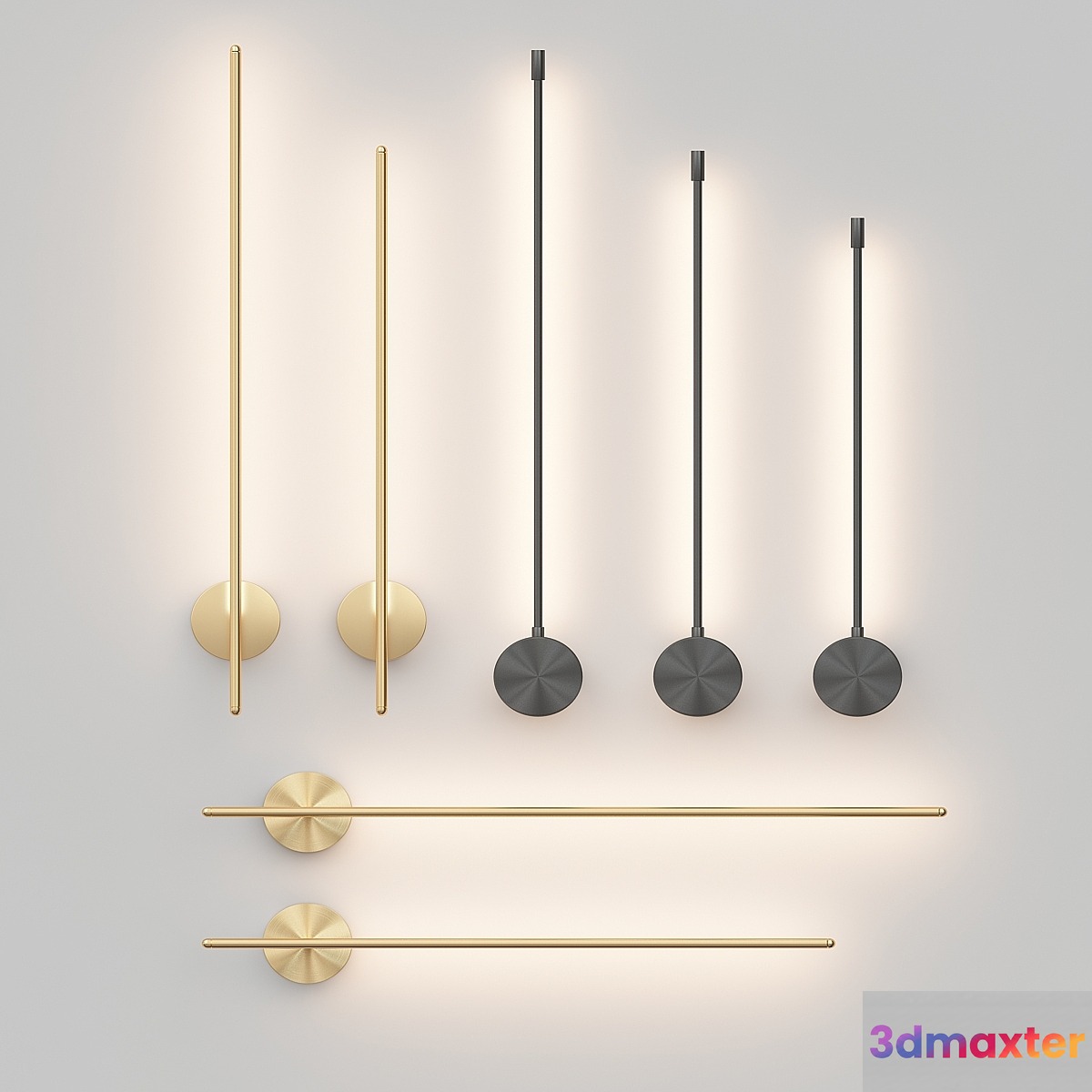 Crystal lux wall light 3D Max