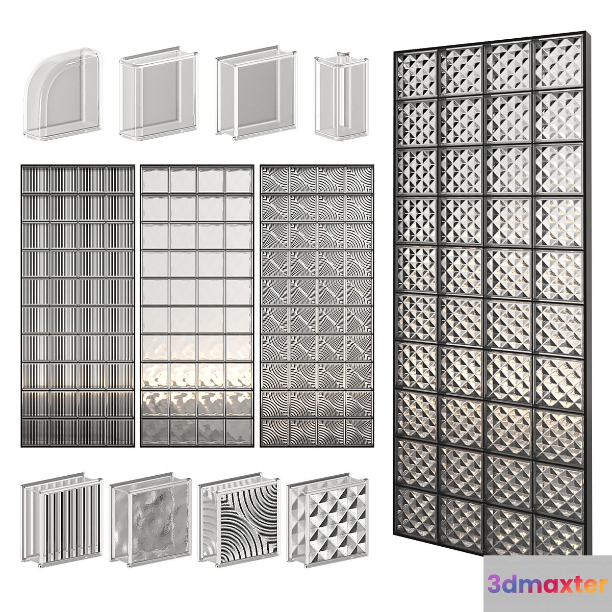 Glass Block Wall 01 - No.5
