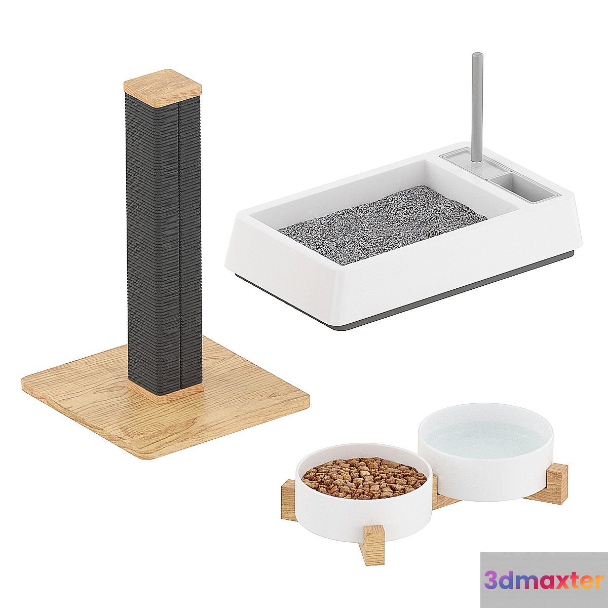 Pet accessories 3D Max