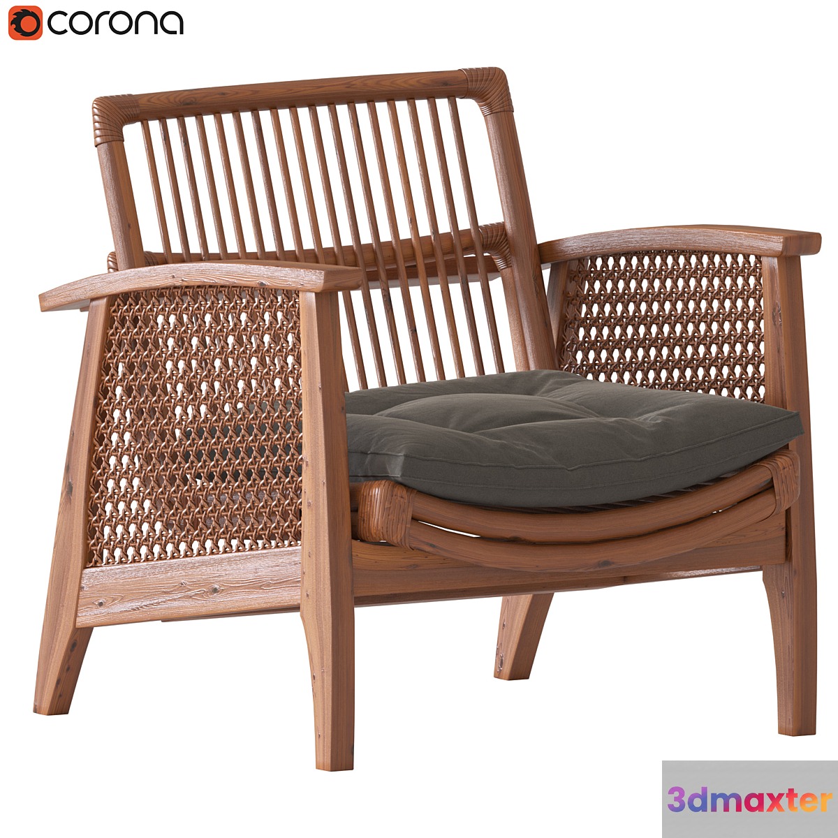 Noelie Rattan Lounge Chair