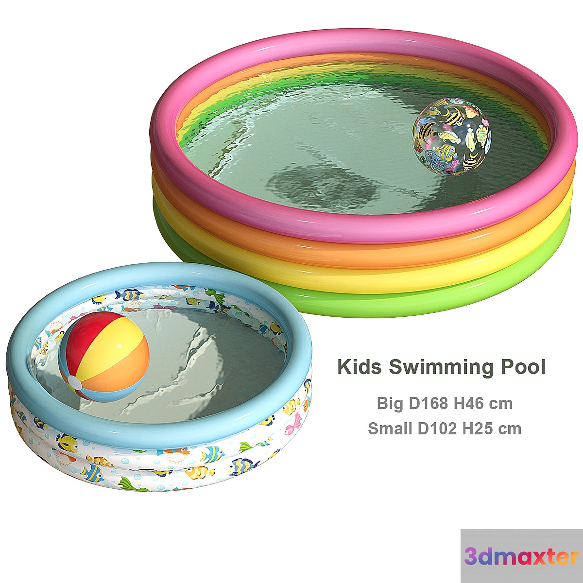 Inflatable children's pool 3D Max