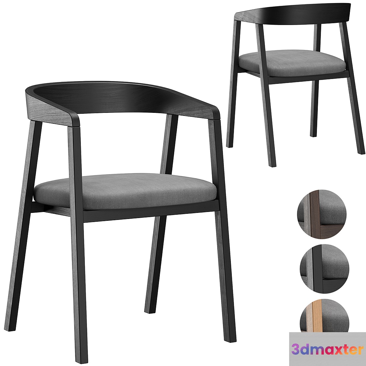 Placido chair 3D Max