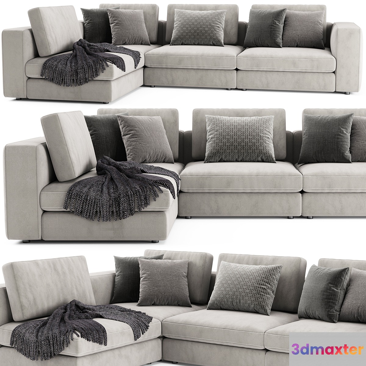 Blanche soho sofa - No.3 3D Max