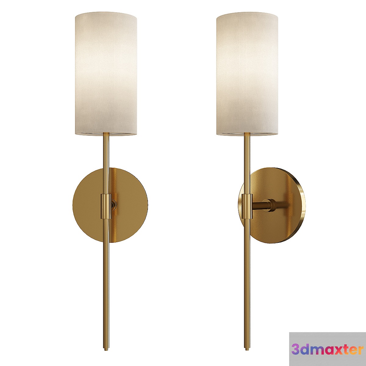 Olivia linen wall sconce 3D Max