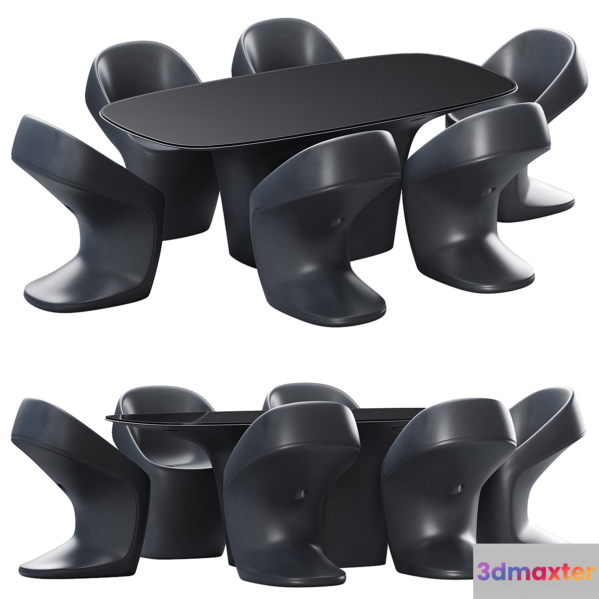 Vondom Ufo Dining Table and Chair