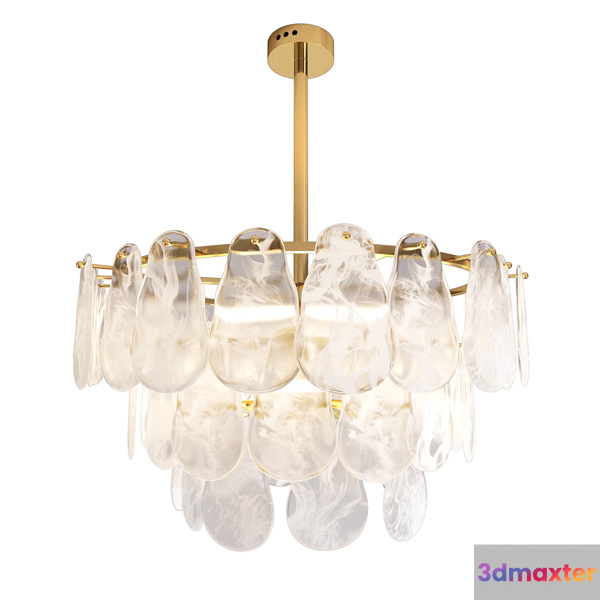 Chandelier Loft Concept Maat Textured Glass 3D Max
