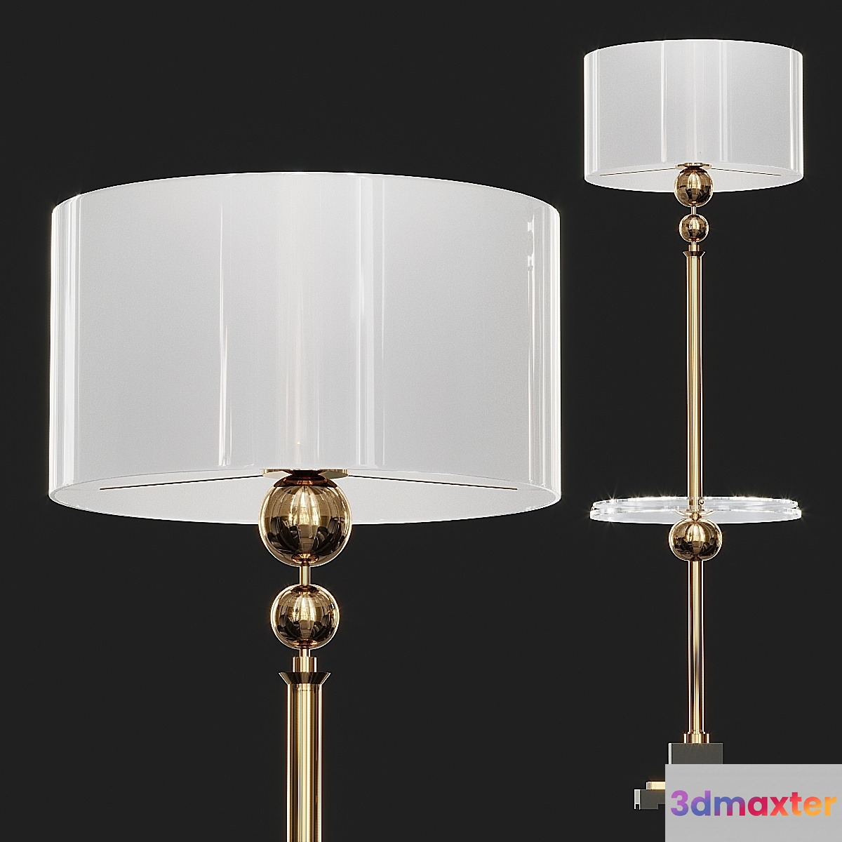 UTTERMOST REVOLUTION END TABLE FLOOR LAMP
