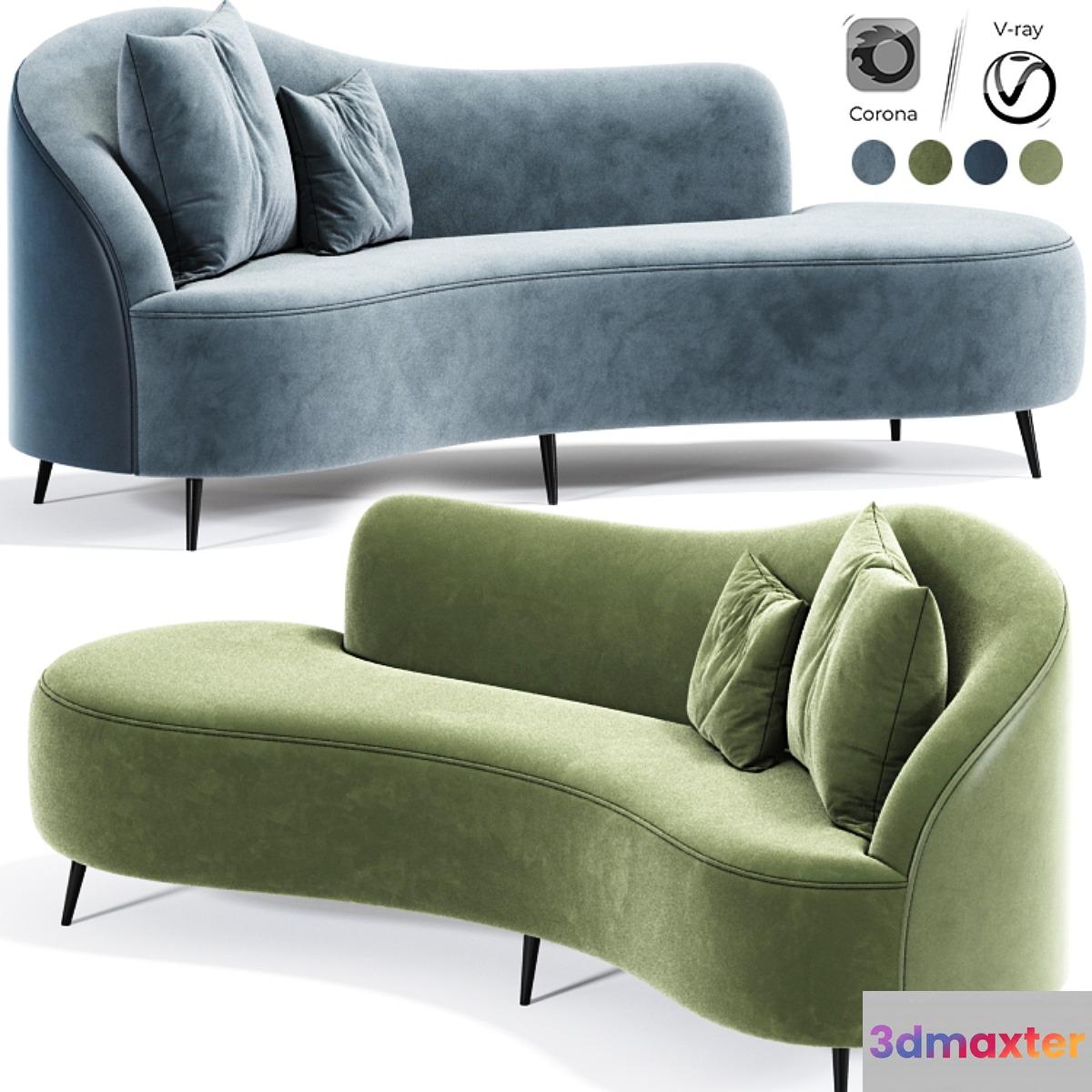Chaise Lounge Indoor 3D Max