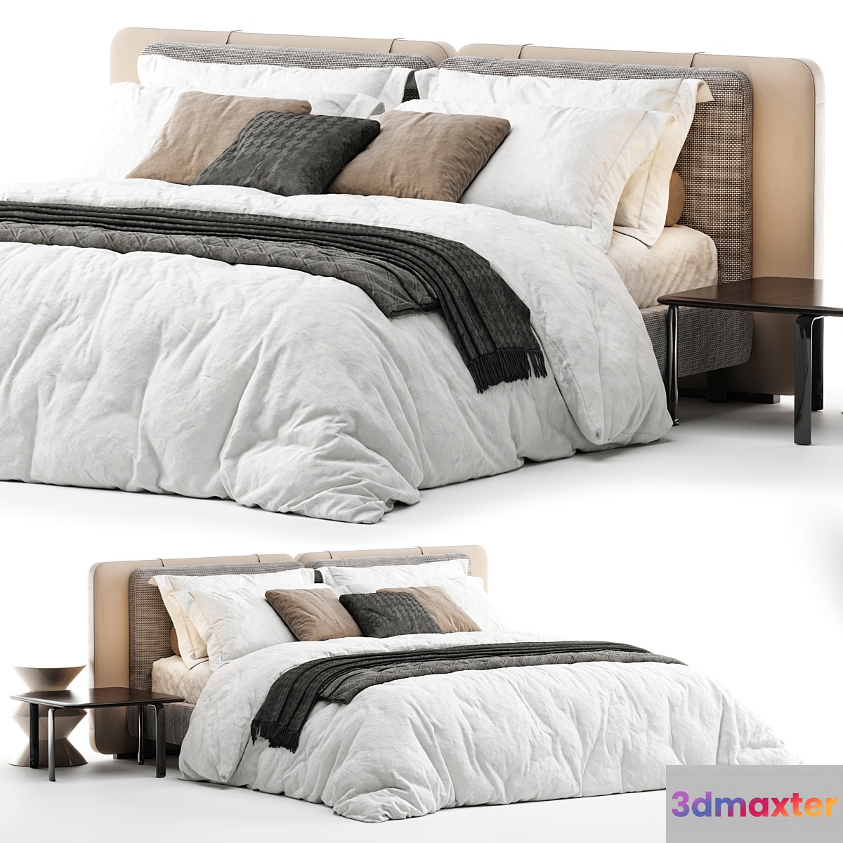 Bed Minotti Tatlin Soft - No.2 3D Max