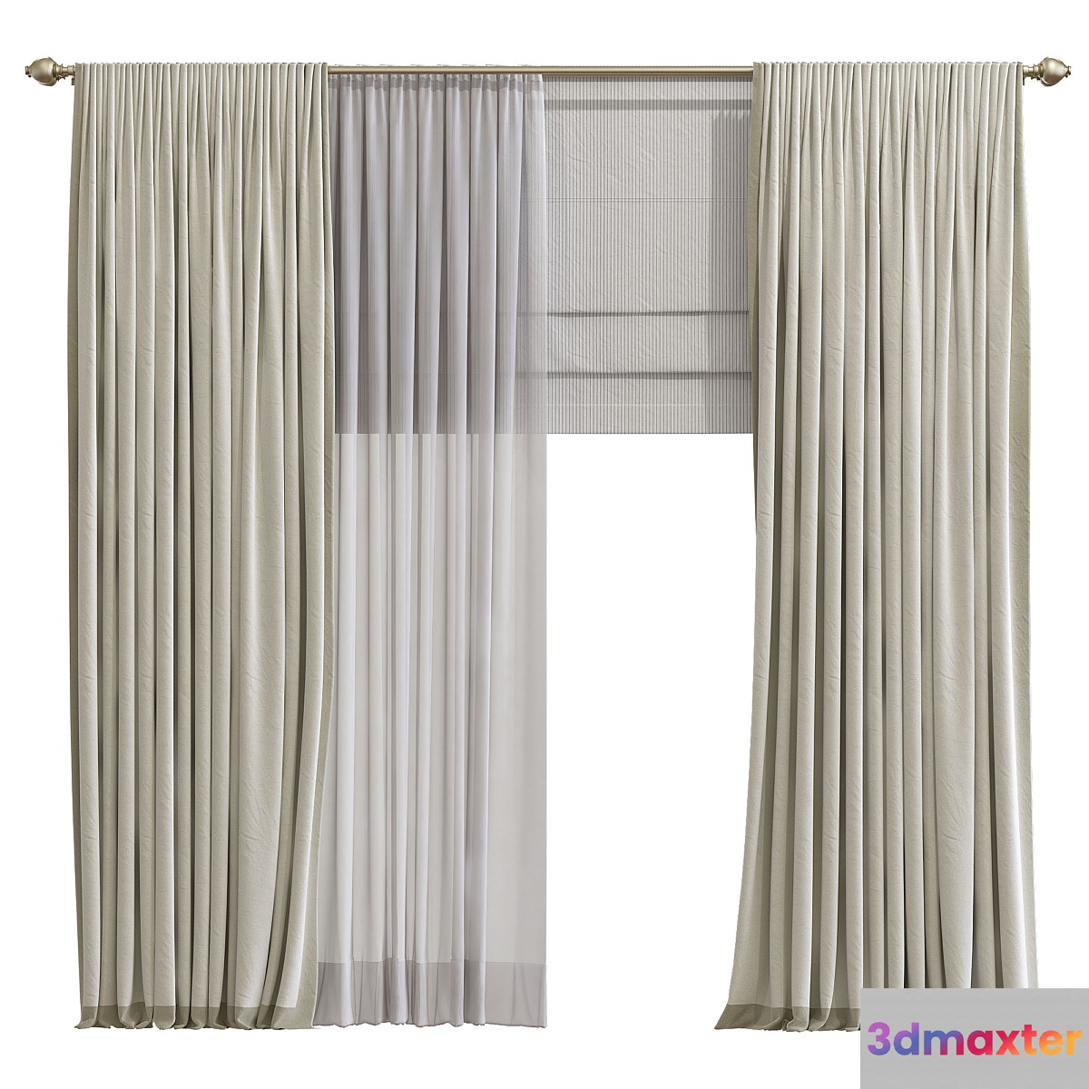 Curtain 906 3D Max