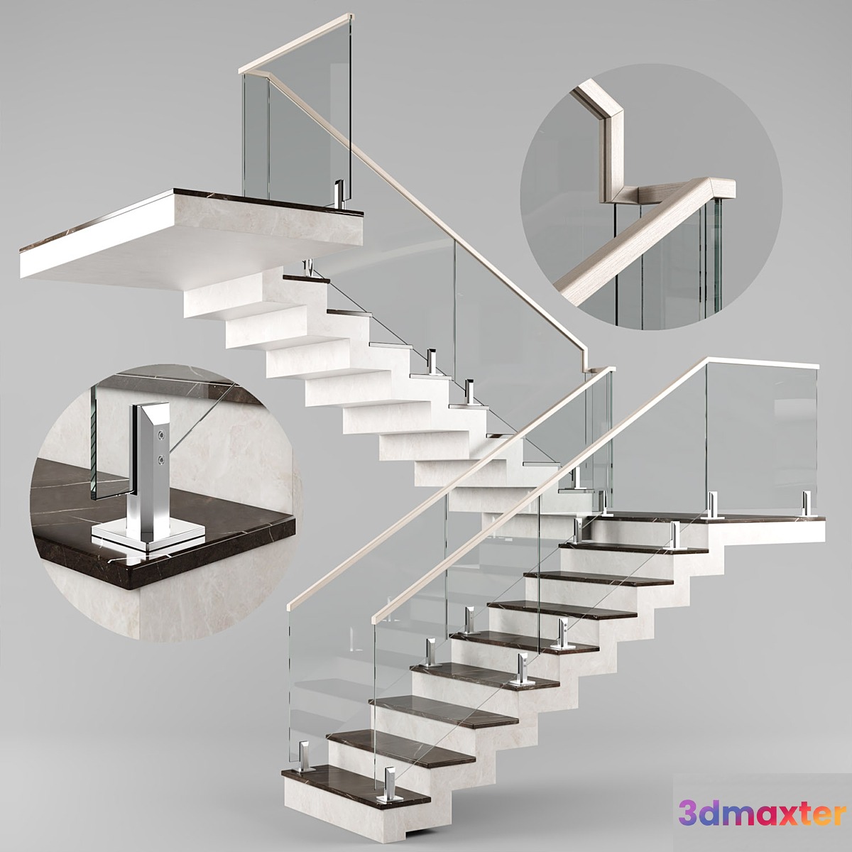 Modern interior stair 03