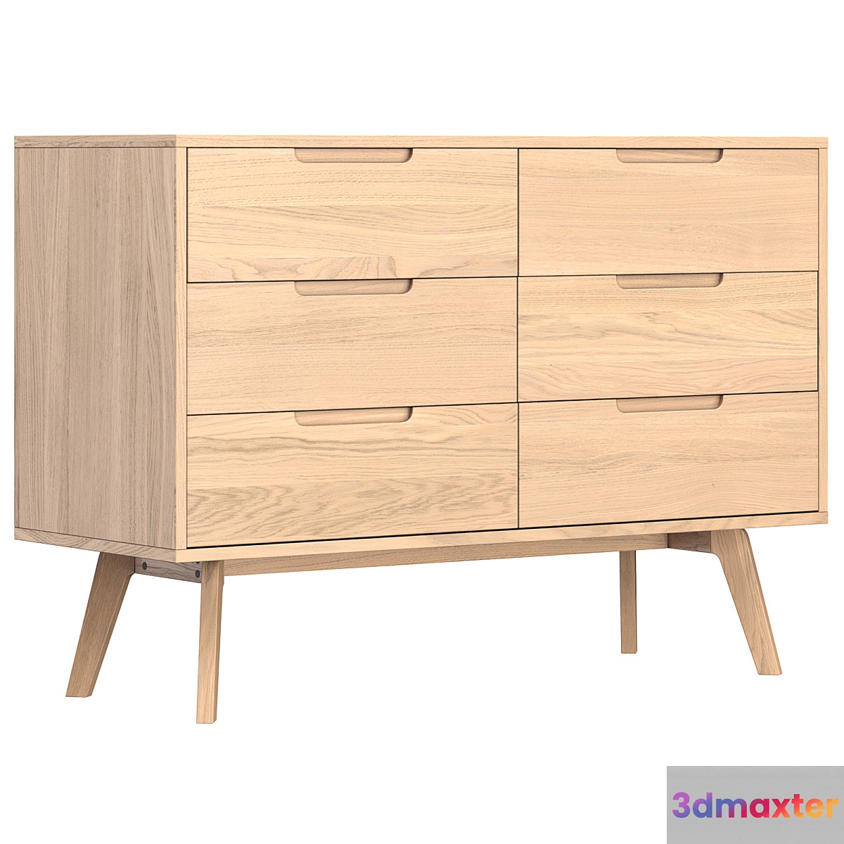 Jenson wide chest of drawers 3D Max