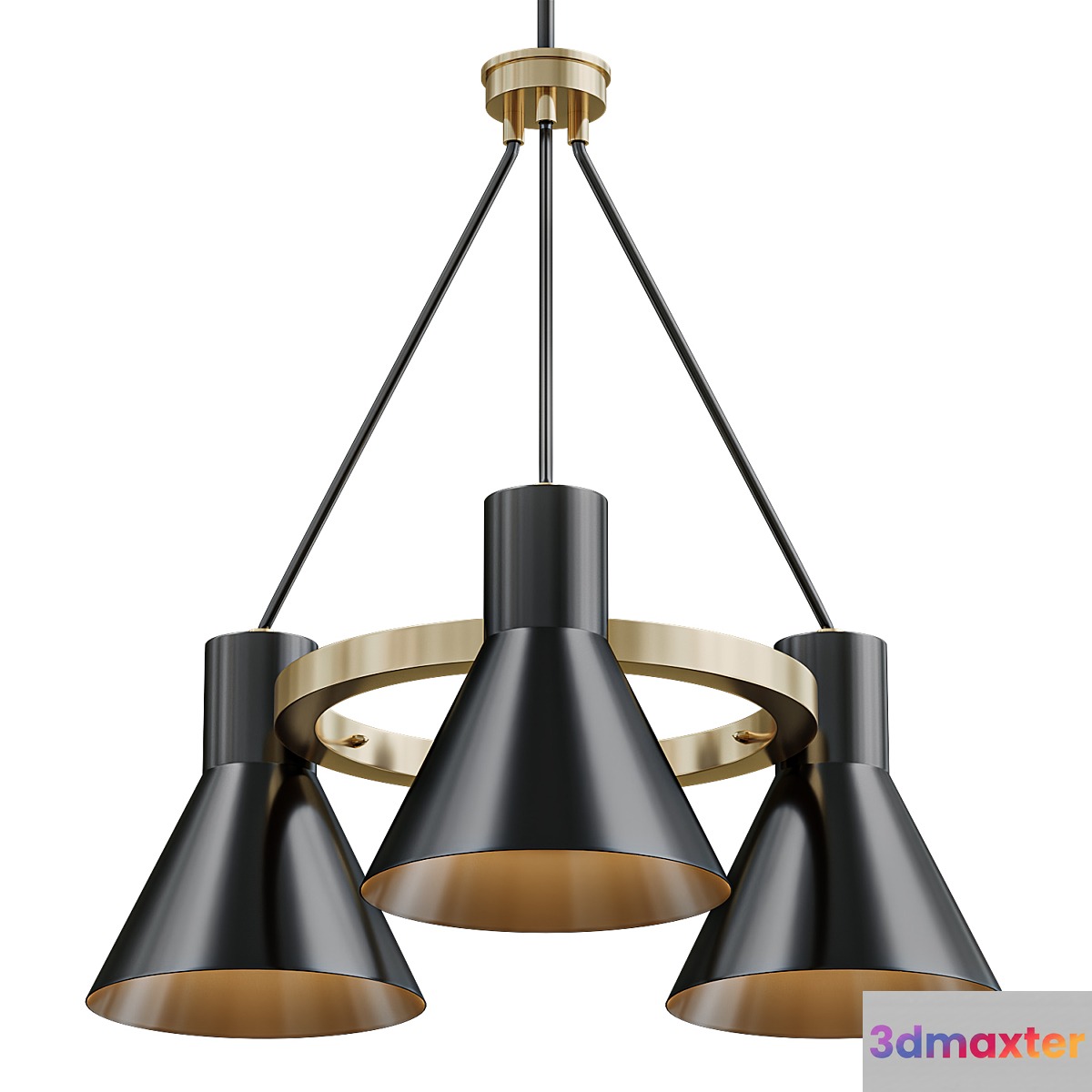 Mid-Century Modern Chandelier 02 3D Max