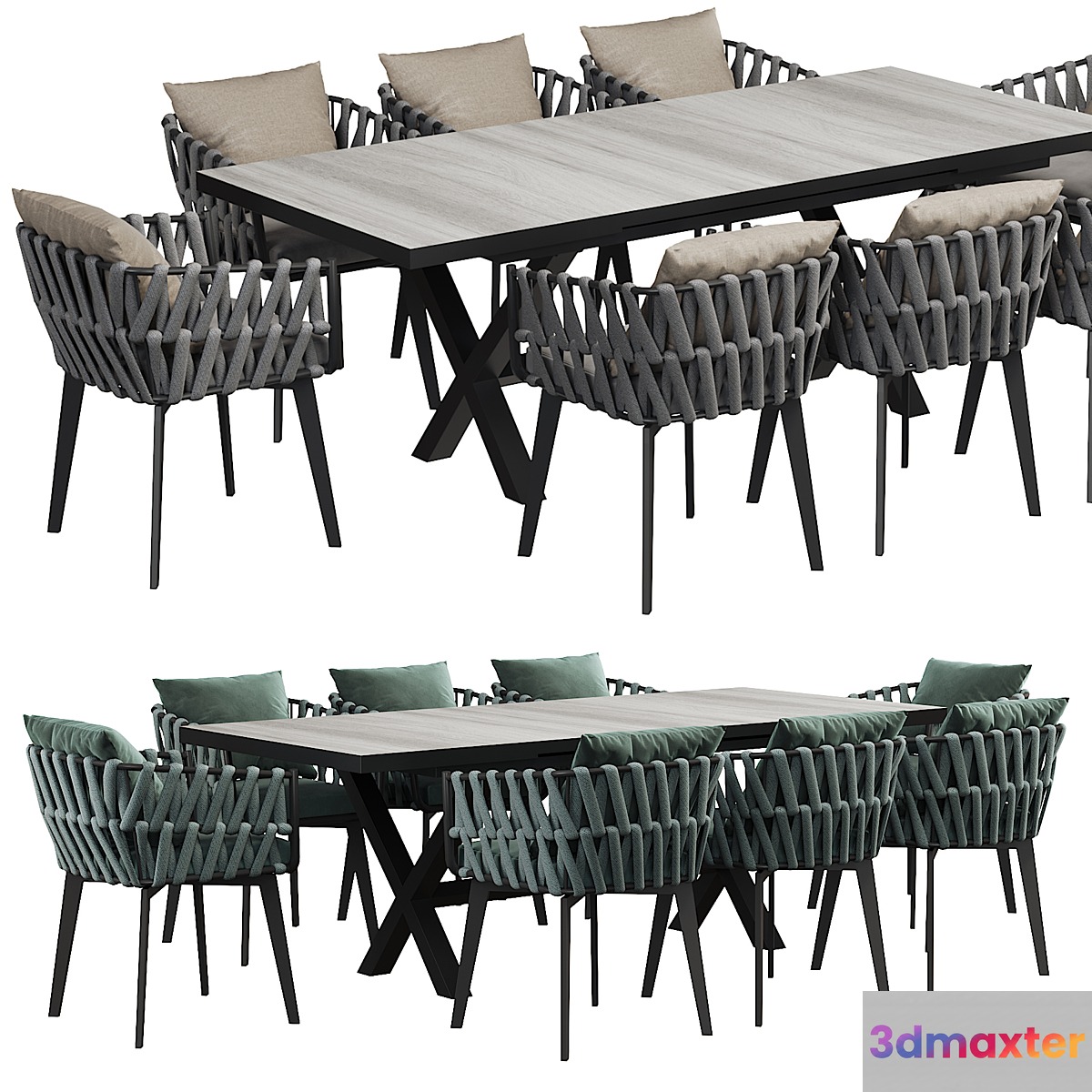 Outdoor dining table