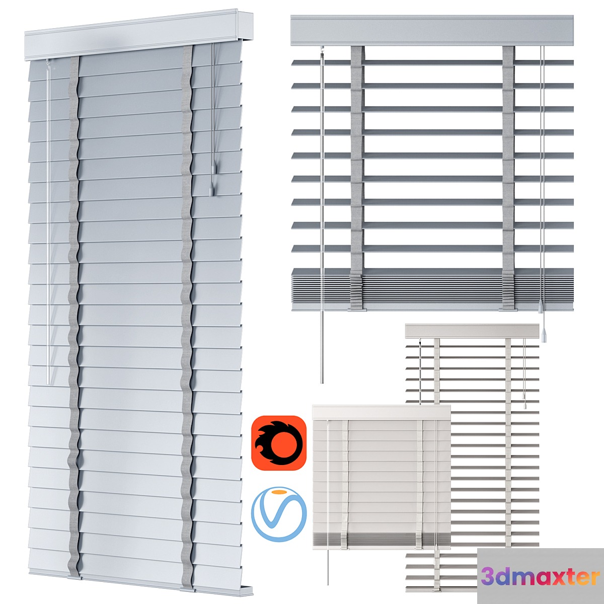 Venetian Blind 01 | NEXT | 50mm Slat Venetian Blind 3D Max