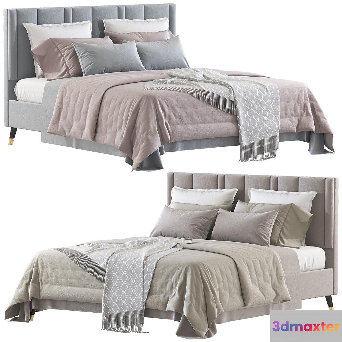Double Bed 3 3D Max